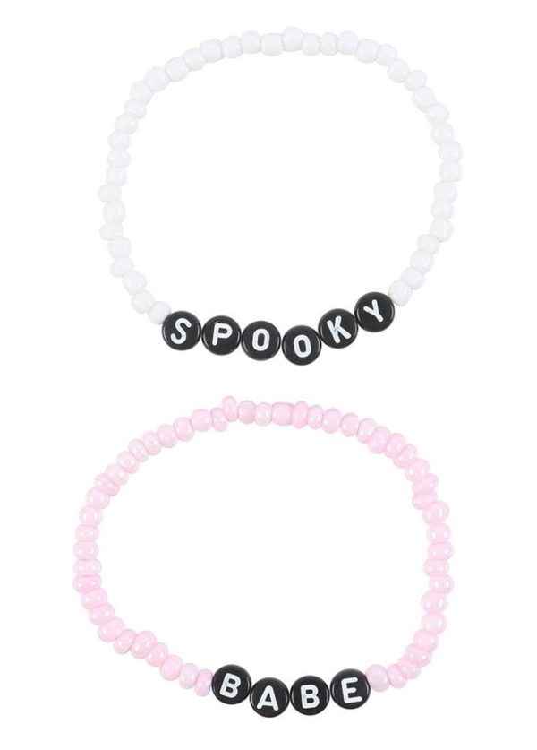 Spooky Babe Beaded Bracelet Set