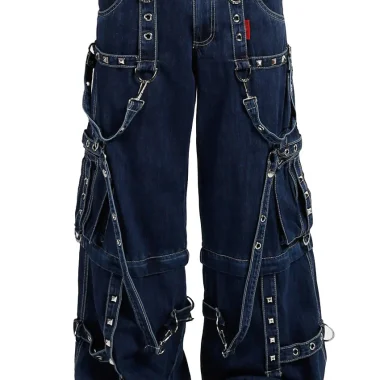 Tripp NYC Strap Zip-Off Pants [BLUE DENIM
