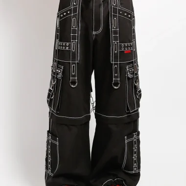 INTERLACE PANT WITH WHITE STITCH