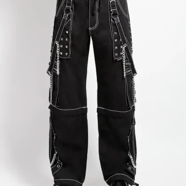 STEP CHAIN PANT WITH WHITE STITCH