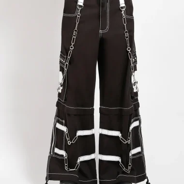 SKULL ZIP OFF PANT WHITE