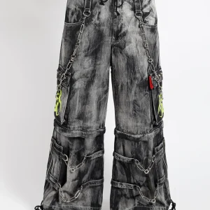 emo6.webp BIOHAZARD BLACK DENIM STORM WASH PANT