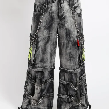 BIOHAZARD BLACK DENIM STORM WASH PANT