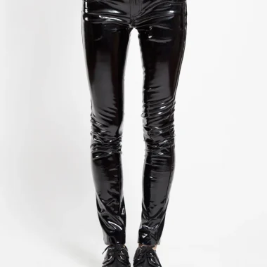 PVC VINYL LOW WAIST PANT