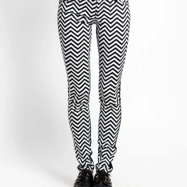 ZIG ZAG SPLIT FRONT SKINNY
